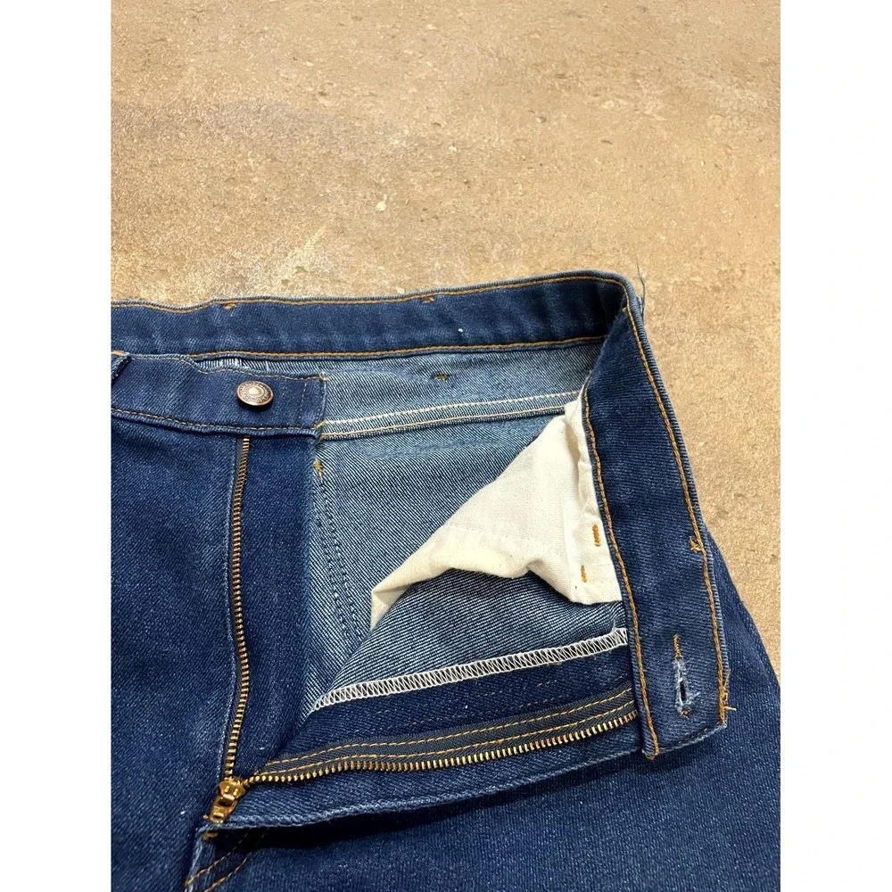 Vintage‎ Levi's Skosh More Room Jeans Mens 32 Blue Denim Dark Wash Straight Leg